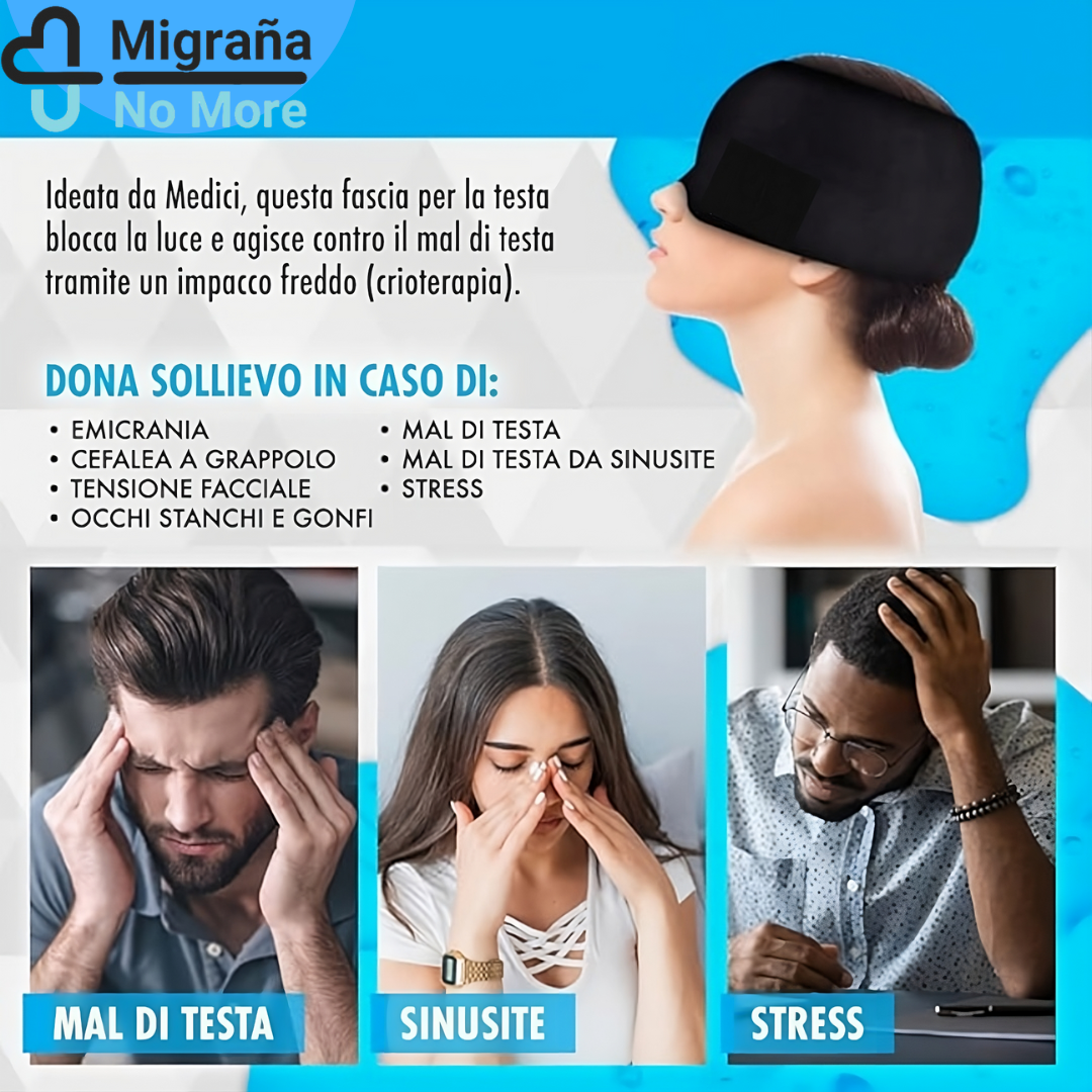 Cappello di Gel per alleviare il dolore da emicrania